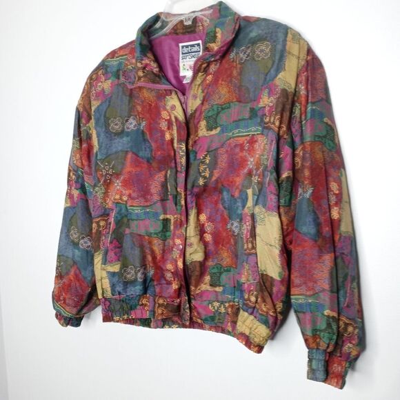 Vintage Details Sportswear silk jacket size medium - Picture 2 of 5